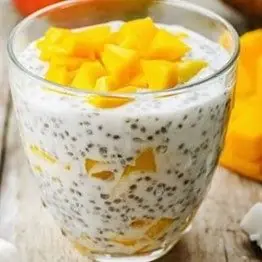Chia Seed Lime Mango Pudding
